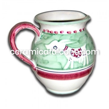 Wine jug h 16 "Animals:...