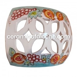 Openwork applique with...