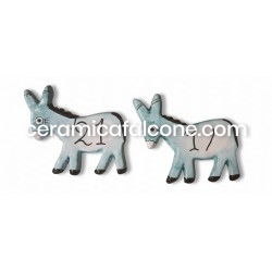 Stylized ceramic plaque in...